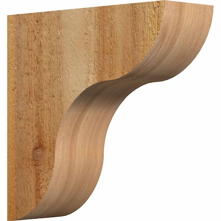 Ekena Millwork Carmel Rough Sawn Corbel, Western Red Cedar, 4"W x 12"D x 12"H COR04X12X12CAR00RWR